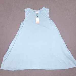 Kiwi & Punch‎ Miami Dress Womens Large Ice Blue A-Line Beach Casual Pockets NWT